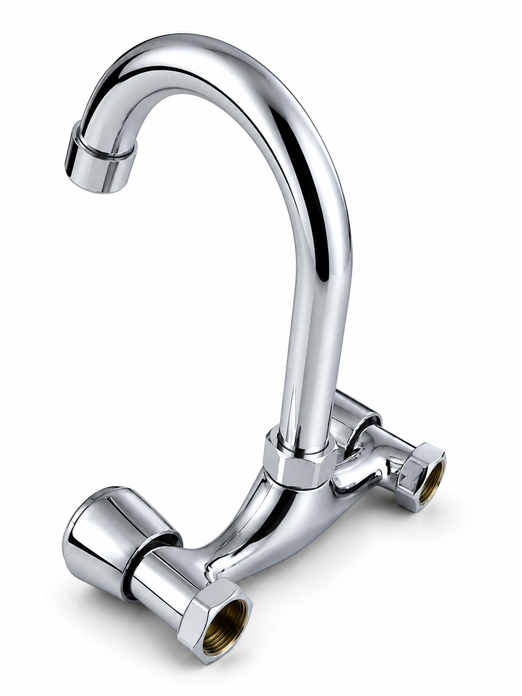 CHROME WALL MOUNTED HEAVEY SINK MIXER