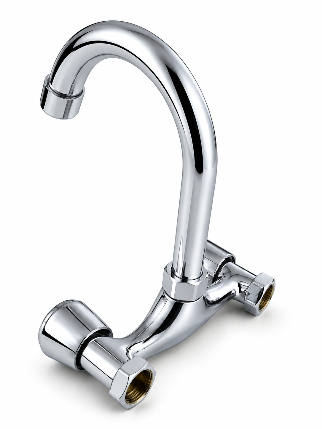 CHROME WALL MOUNTED HEAVEY SINK MIXER