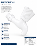 PLASTIC BIB TAP ABS WITH BRASS MOHRA