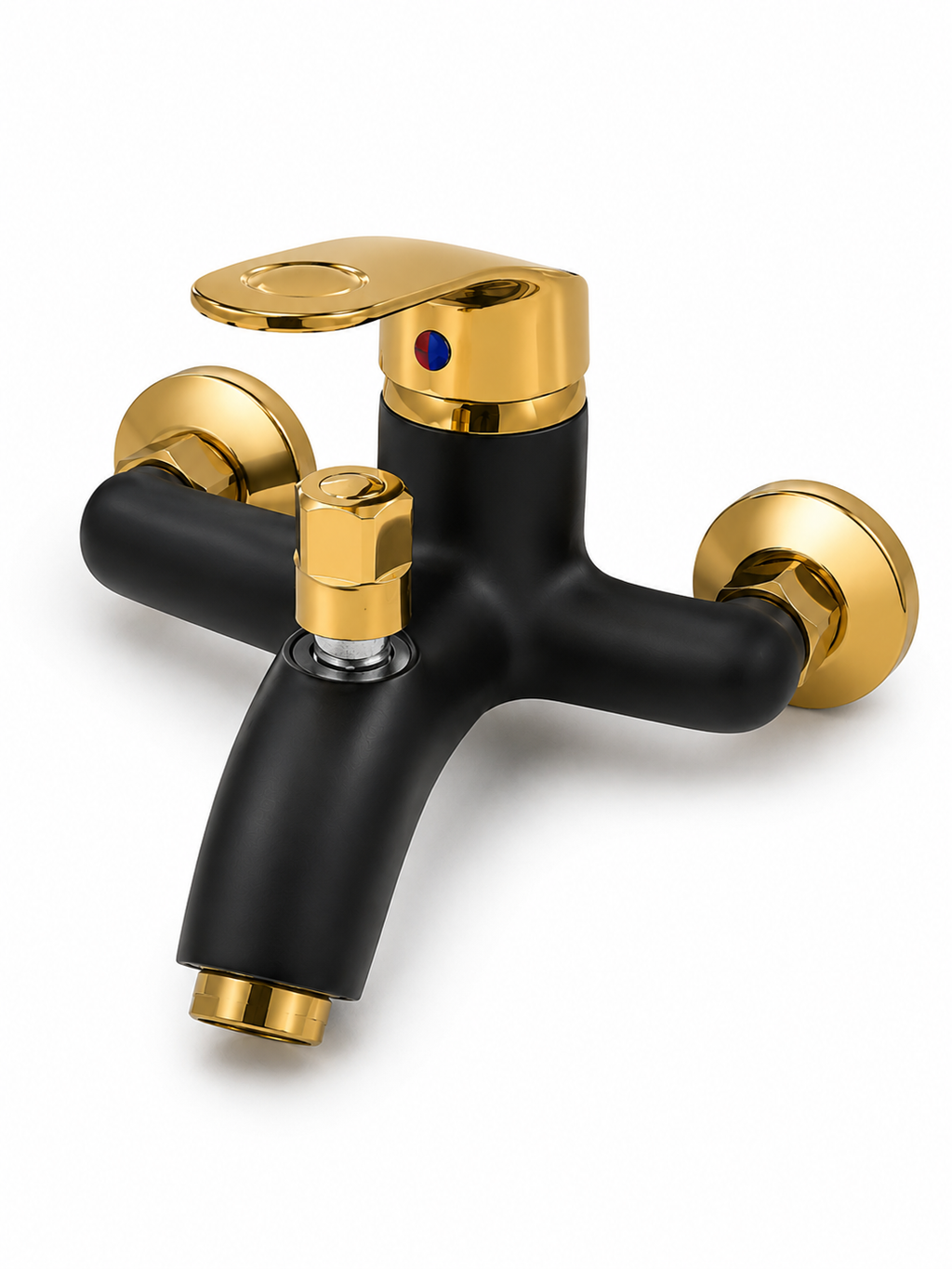 Black and gold Bathroom shower set Brass