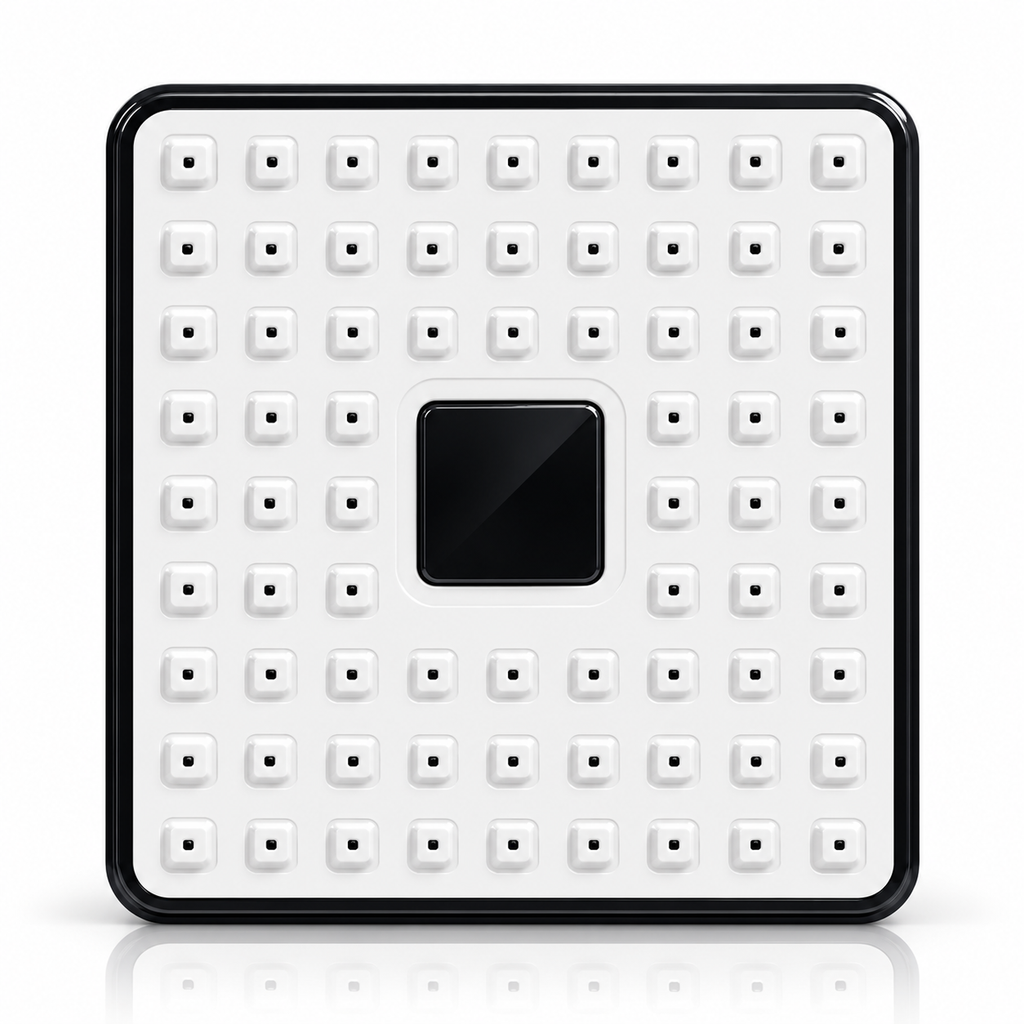 Square porta shower head